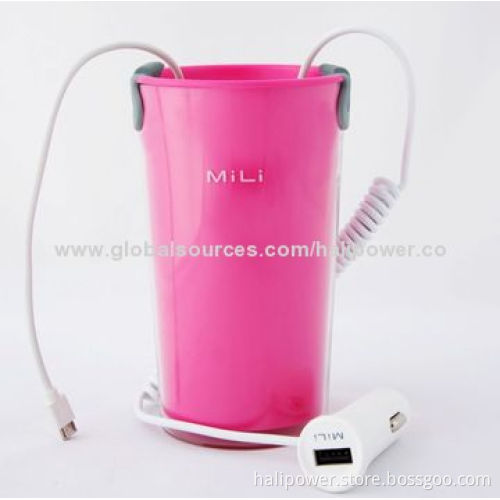 MiLi World Cup Unique Charger, 5V DC/2.4A Output, 84.8*145.8*84.8mm Size